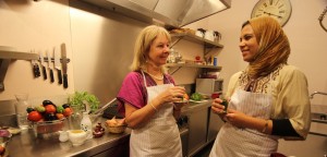 Cooking section in Morocco